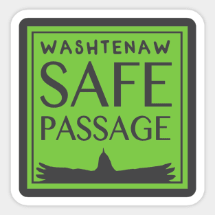 Washtenaw Safe Passage Logo Sticker